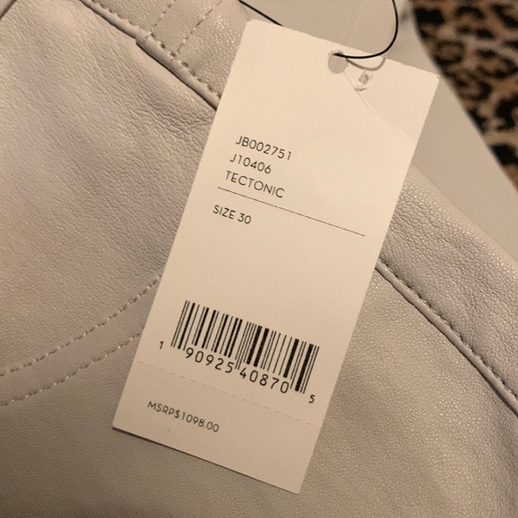 J Brand Techtonic Jules High Rise Leather Pants 30 - Picture 4 of 6